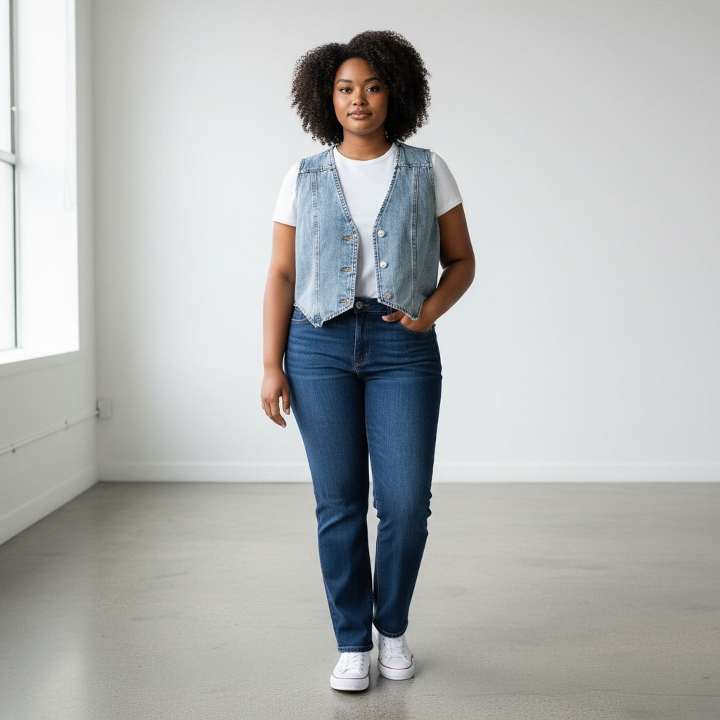 Denim Shein Women-Tops, Large